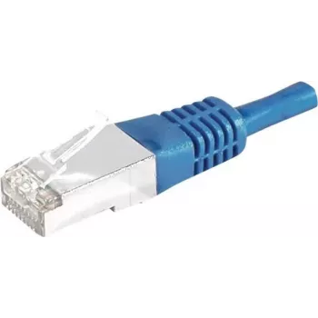 EXERTIS CONNECT Cat.6a F/UTP Patchkabel, 3m, Blau, 10 Gbps, Slim Bend Protection 859521