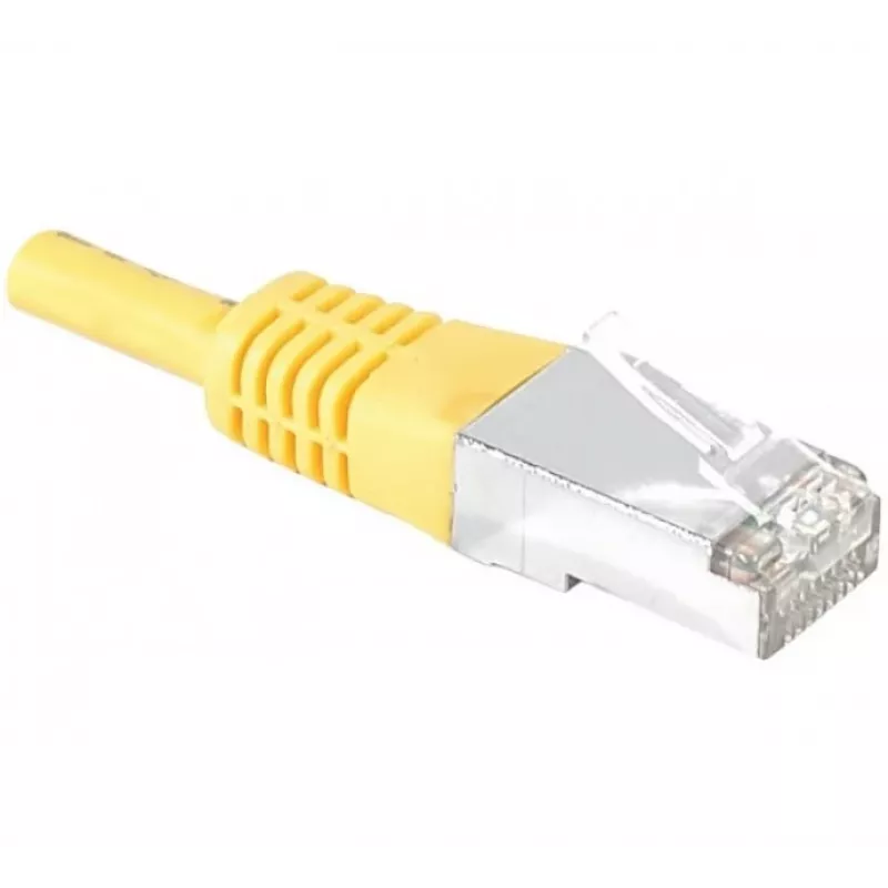 Exertis Connect 858330 Cat.6A S/FTP (PiMF) Class EA Patchkabel, 0,5 m, Gelb, Slim Bend Protection