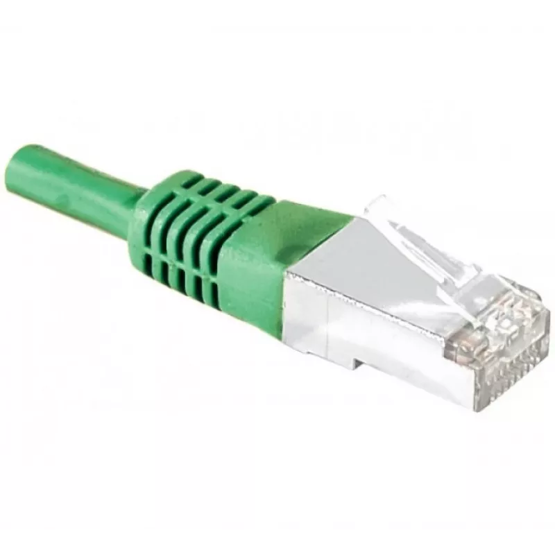 Exertis Connect 858351 Cat.6A S/FTP (PiMF) Class EA Patchkabel, 7,5 m, grün, schlanker Knickschutz
