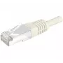 EXERTIS CONNECT Cat.6 S/FTP Patchkabel, PiMF, grau, 0,3 m, Slim Snagless 856819
