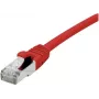 EXERTIS CONNECT Cat 6A S/FTP Patchkabel, Rot, 0,3 m, Slim Snagless Boot 858466
