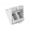 EXERTIS CONNECT Blenden-Einsatz 45x45mm für 2 Keystone-Module, 30°, Signalweiß RAL 9003 911711