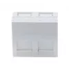 EXERTIS CONNECT Blenden-Einsatz 45x45mm für 2 Keystone-Module, 30°, Signalweiß RAL 9003 911711