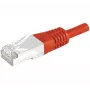 EXERTIS CONNECT Cat6 S/FTP PiMF Patchkabel, RJ45, Rot, 10 m 856892