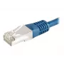 EXERTIS CONNECT 859515 Cat6a F/UTP Patchkabel, 0,15 m, Blau, 10 Gbps, Slim Boot