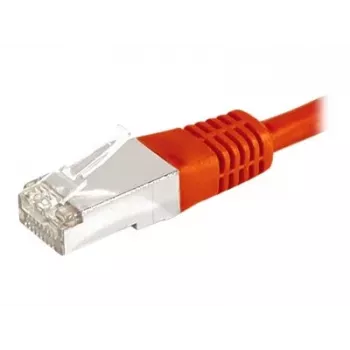 EXERTIS CONNECT Cat6a F/UTP Patchkabel, 3m, Rot, 10 Gbps, Slim Bend Protection 859536
