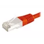 EXERTIS CONNECT Cat6a F/UTP Patchkabel, 3m, Rot, 10 Gbps, Slim Bend Protection 859536