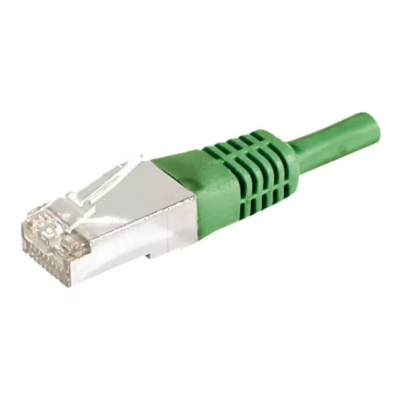 EXERTIS CONNECT Cat.6a F/UTP Patchkabel, 0,15 m, Grün, 10 Gbps 859545