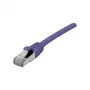 EXERTIS CONNECT Cat 6A S/FTP Patchkabel, Violett, 20 m, Slim Snagless, 10 Gbps 858524