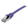 EXERTIS CONNECT Cat 6A S/FTP Patchkabel, Violett, 20 m, Slim Snagless, 10 Gbps 858524