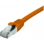 EXERTIS CONNECT 858529 Cat 6A S/FTP Patchkabel, 0,15 m, Orange, Slim Boot