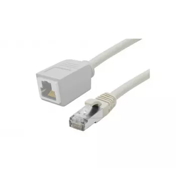 EXERTIS CONNECT Cat. 6A S/FTP Patchkabel-Verlängerung, LSZH, Grau, 3 m 858752