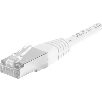 EXERTIS CONNECT Cat.6a F/UTP Patchkabel, Weiß, 20 m, 10 Gbps, Slim Snagless Boot 859586