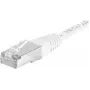 EXERTIS CONNECT Cat.6a F/UTP Patchkabel, Weiß, 20 m, 10 Gbps, Slim Snagless Boot 859586