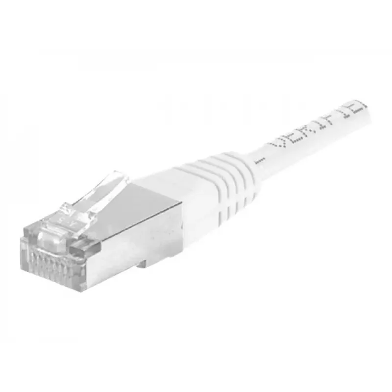 EXERTIS CONNECT Cat.6a F/UTP Patchkabel, 0,5 m, Weiß, 10 Gbps, RJ45, Snagless 859577