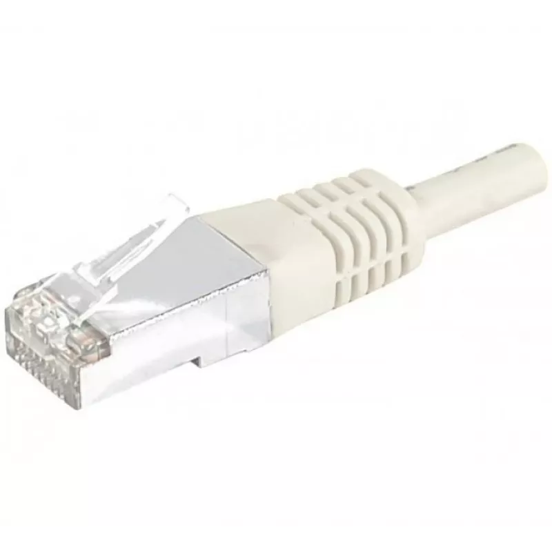 EXERTIS CONNECT 857700 Cat.6A S/FTP Patchkabel, 0,5 m, Grau, Slim Boot