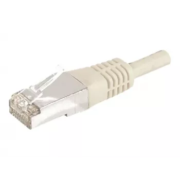 EXERTIS CONNECT 859507 Cat.6a F/UTP Patchkabel, 5 m, grau, 10 Gbps, Slim Boot