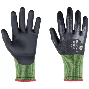 Honeywell CoreShield Double 24-7D28B/10 schnittfeste Handschuhe, Größe 10 (XL), grau/schwarz, doppelt nitrilbeschichtet, 1 Paar