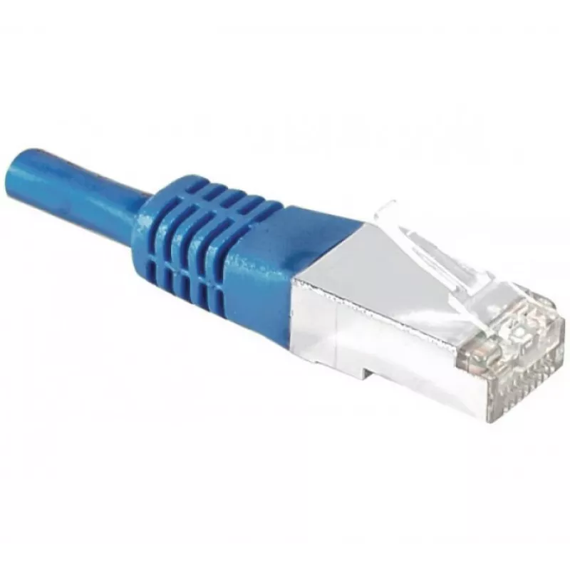 EXERTIS CONNECT Cat.6A S/FTP Patchkabel, 1m, Blau 858316