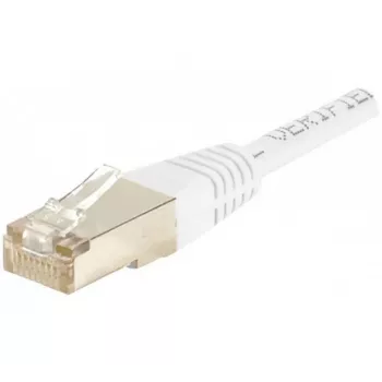 EXERTIS CONNECT Cat.6 S/FTP Patchkabel, PiMF, Weiß, 0,15 m 856815