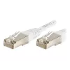 EXERTIS CONNECT Cat.6 S/FTP Patchkabel, PiMF, Weiß, 0,15 m 856815