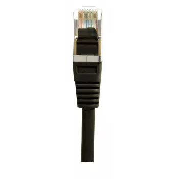 EXERTIS CONNECT Cat6 S/FTP Patchkabel, 0,15m, Schwarz 856816