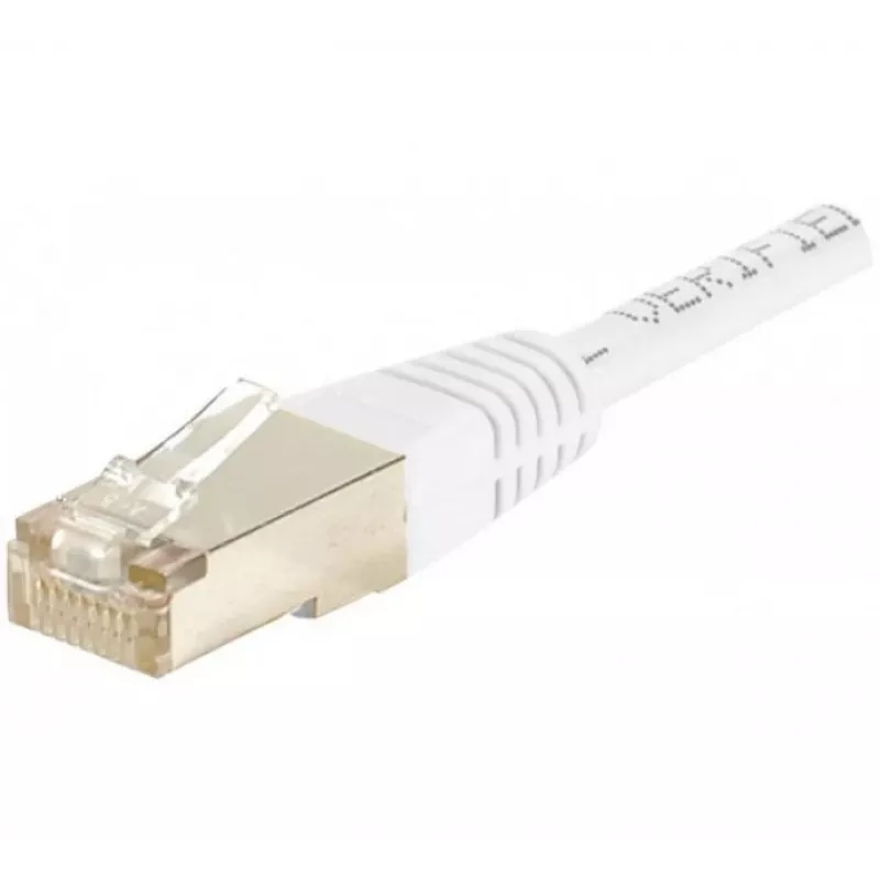 EXERTIS CONNECT 856824 Cat.6 S/FTP Patchkabel, 0,3 m, Weiß, Slim Boot