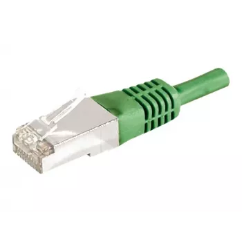 EXERTIS CONNECT 859553 Cat.6a F/UTP Patchkabel, 7,5 m, grün, 10 Gbps, Slim Boot