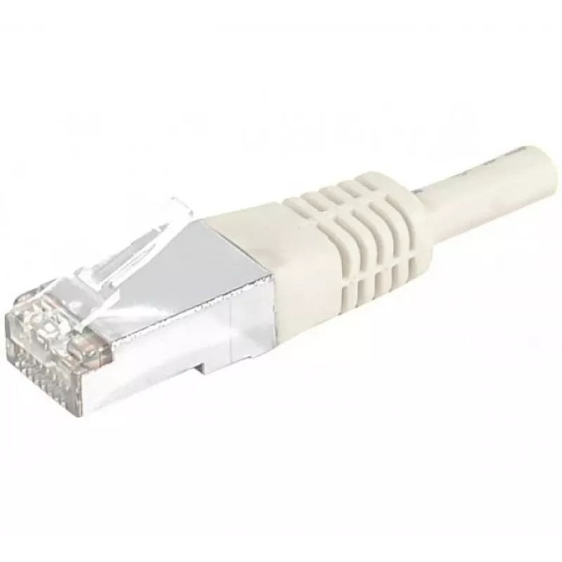 EXERTIS CONNECT Cat6 S/FTP Patchkabel, PiMF, grau, 0,5 m, Slim Snagless 856828