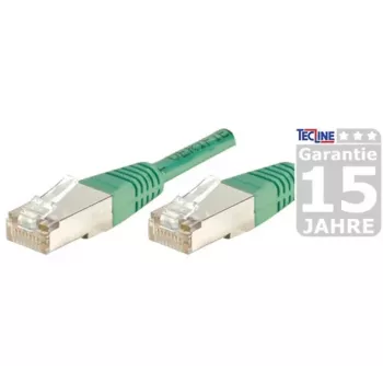 EXERTIS CONNECT S/FTP (PIMF) CAT.6A Class EA Patchkabel, Grün, 25,0 m, Slim Snagless Boot 858355