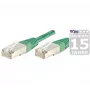 EXERTIS CONNECT S/FTP (PIMF) CAT.6A Class EA Patchkabel, Grün, 25,0 m, Slim Snagless Boot 858355