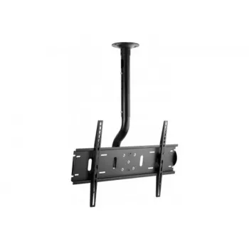 EXERTIS CONNECT Deckenhalterung für 37-60 Zoll Flachbildschirme, VESA bis 600x400, 80 kg, Neigen & Schwenken, Schwarz 903231