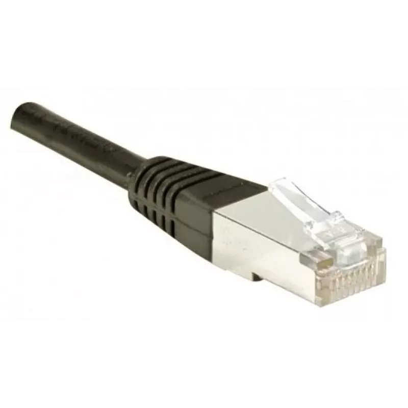 EXERTIS CONNECT Cat.6 S/FTP Patchkabel, PiMF, Schwarz, 3 m 856879