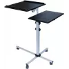 EXERTIS CONNECT Mobiler Multifunktionstisch auf Rollen, 1000 x 500 mm, Schwarz (965033)