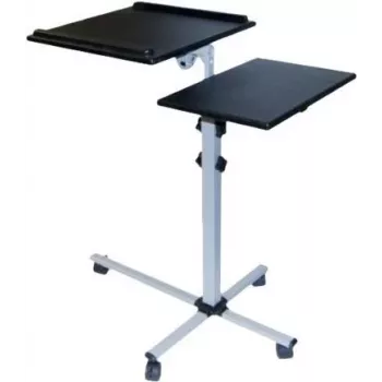EXERTIS CONNECT Mobiler Multifunktionstisch auf Rollen, 1000 x 500 mm, Schwarz (965033)