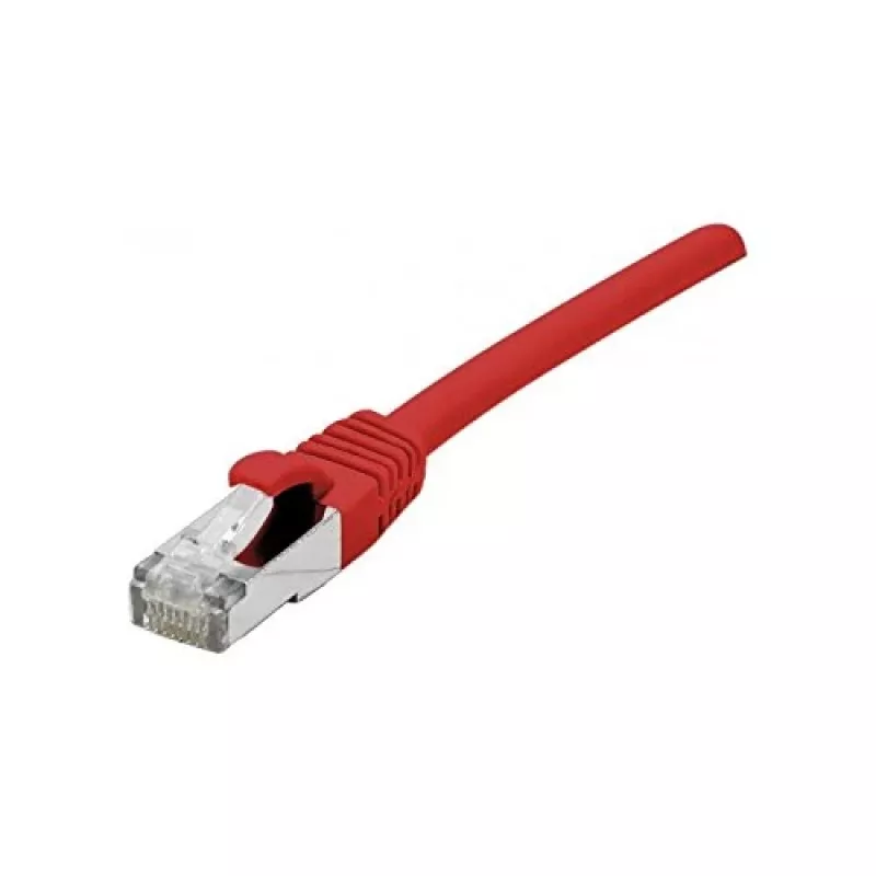 EXERTIS CONNECT Cat 6A S/FTP Patchkabel, Rot, 0,5 m, Slim Snagless Boot 858467