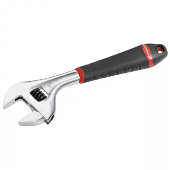 Facom 101.8G Verstellbarer Schraubenschlüssel 33 mm poliertes Chrom mit Bi-Material-Griff 201 mm