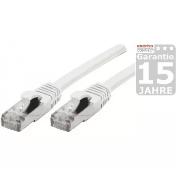 EXERTIS CONNECT Cat 6A S/FTP Patchkabel, 1,5 m, Weiß 858501