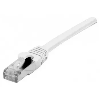 EXERTIS CONNECT Cat 6A S/FTP Patchkabel, 15 m, Weiß, schlanker Snagless-Knickschutz 858507