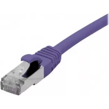 EXERTIS CONNECT 858515 Cat 6A S/FTP Patchkabel, 0,5 m, Violett, Slim Boot