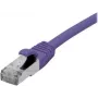 EXERTIS CONNECT 858515 Cat 6A S/FTP Patchkabel, 0,5 m, Violett, Slim Boot