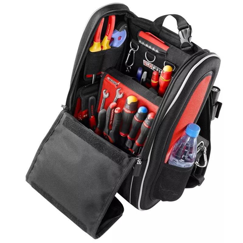 Facom BS.MCBPB Werkzeugrucksack 20 L Schwarz/Rot Unbefüllt