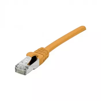 EXERTIS CONNECT Cat 6A S/FTP Patchkabel, 1,0 m, Orange, Slim Strain Relief 858532