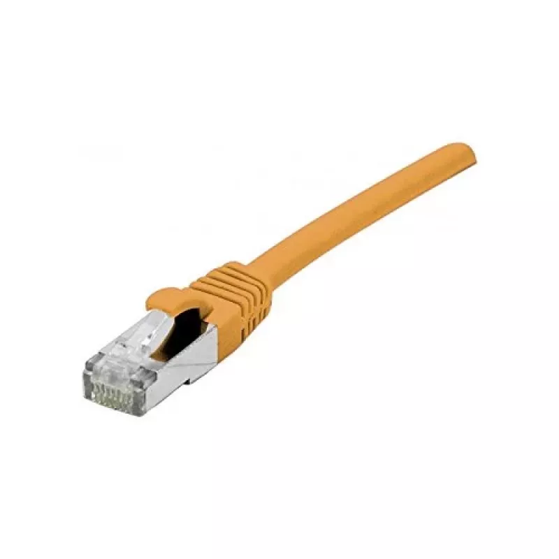 EXERTIS CONNECT Cat 6A S/FTP Patchkabel, 1,0 m, Orange, Slim Strain Relief 858532
