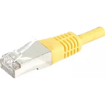 EXERTIS CONNECT 858336 Cat.6A S/FTP Patchkabel, 7,5 m, gelb, Slim Boot