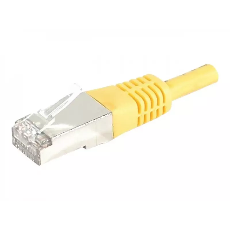 EXERTIS CONNECT 858336 Cat.6A S/FTP Patchkabel, 7,5 m, gelb, Slim Boot