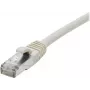 EXERTIS CONNECT Cat 6A S/FTP Patchkabel, 0,15 m, Grau, Schlanke Knickschutztülle 858401