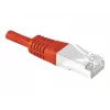 EXERTIS CONNECT Cat.6a F/UTP Patchkabel, Rot, 15 m, 10 Gbps, Slim Snagless Boot 859540
