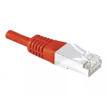 EXERTIS CONNECT Cat.6a F/UTP Patchkabel, Rot, 15 m, 10 Gbps, Slim Snagless Boot 859540