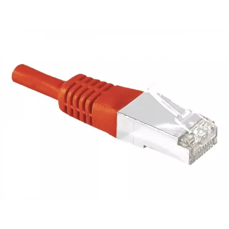 EXERTIS CONNECT Cat.6a F/UTP Patchkabel, Rot, 15 m, 10 Gbps, Slim Snagless Boot 859540